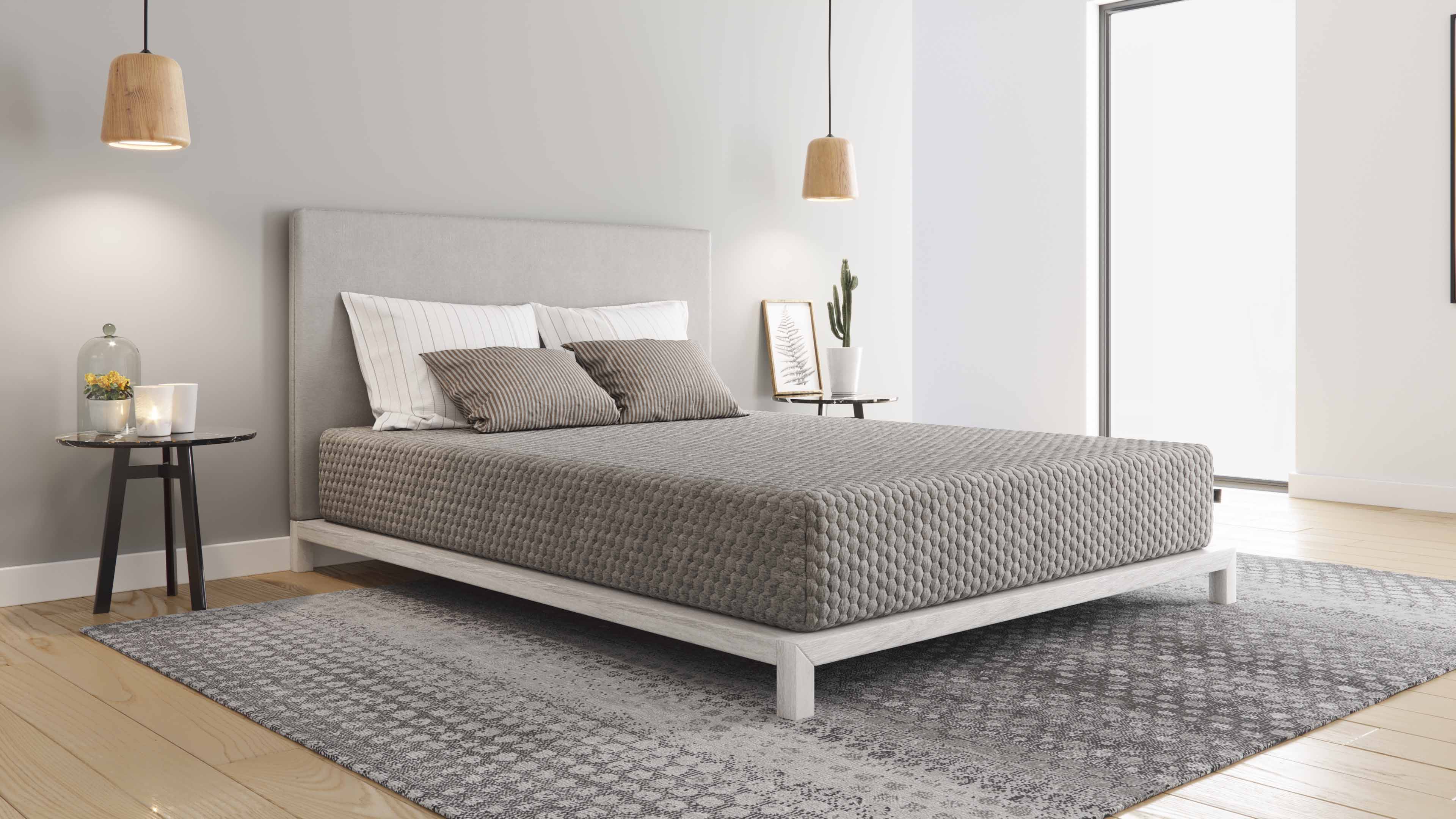Bedroom with a brand new mattress — no credit required financing available