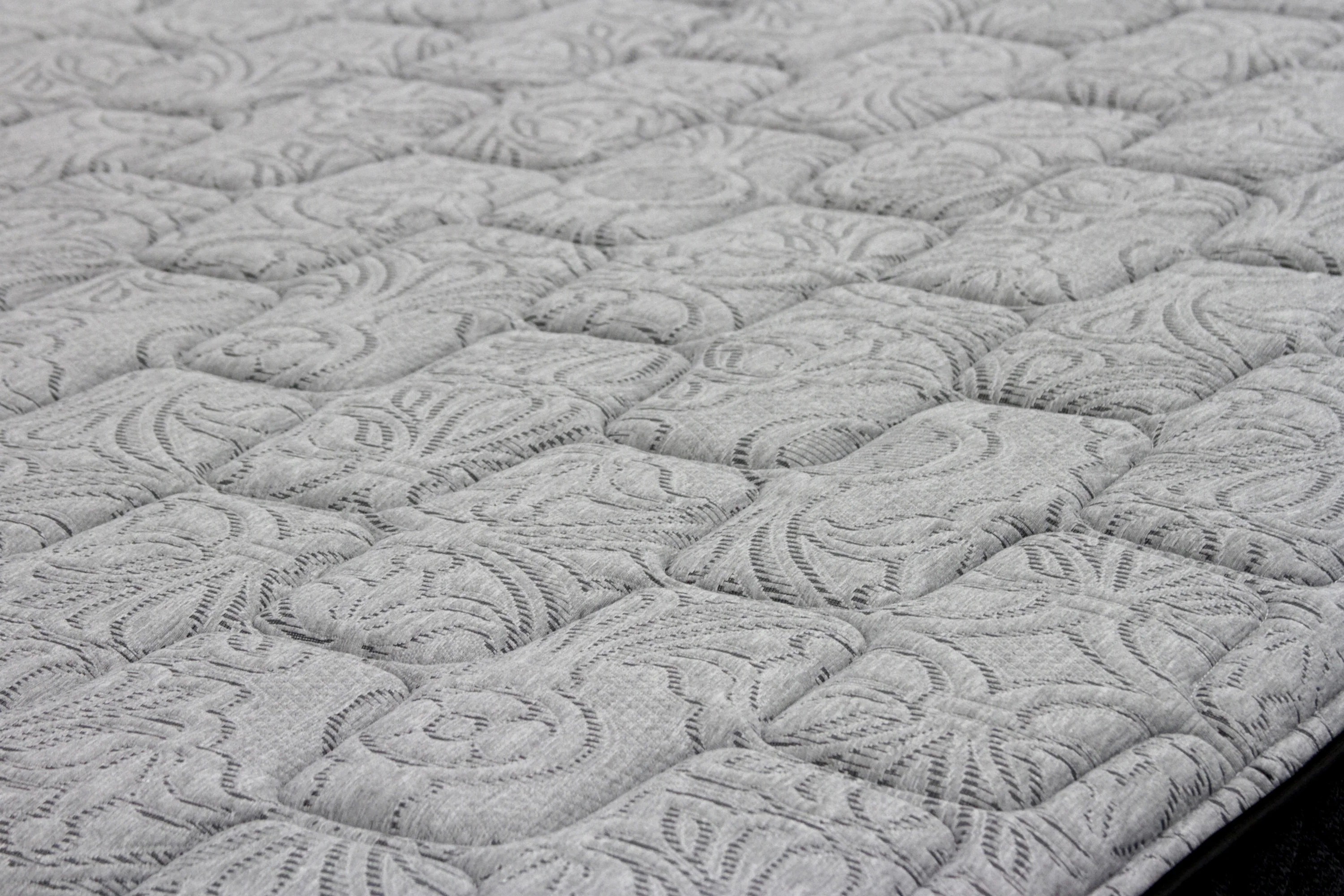 Close up image of mattress fabric