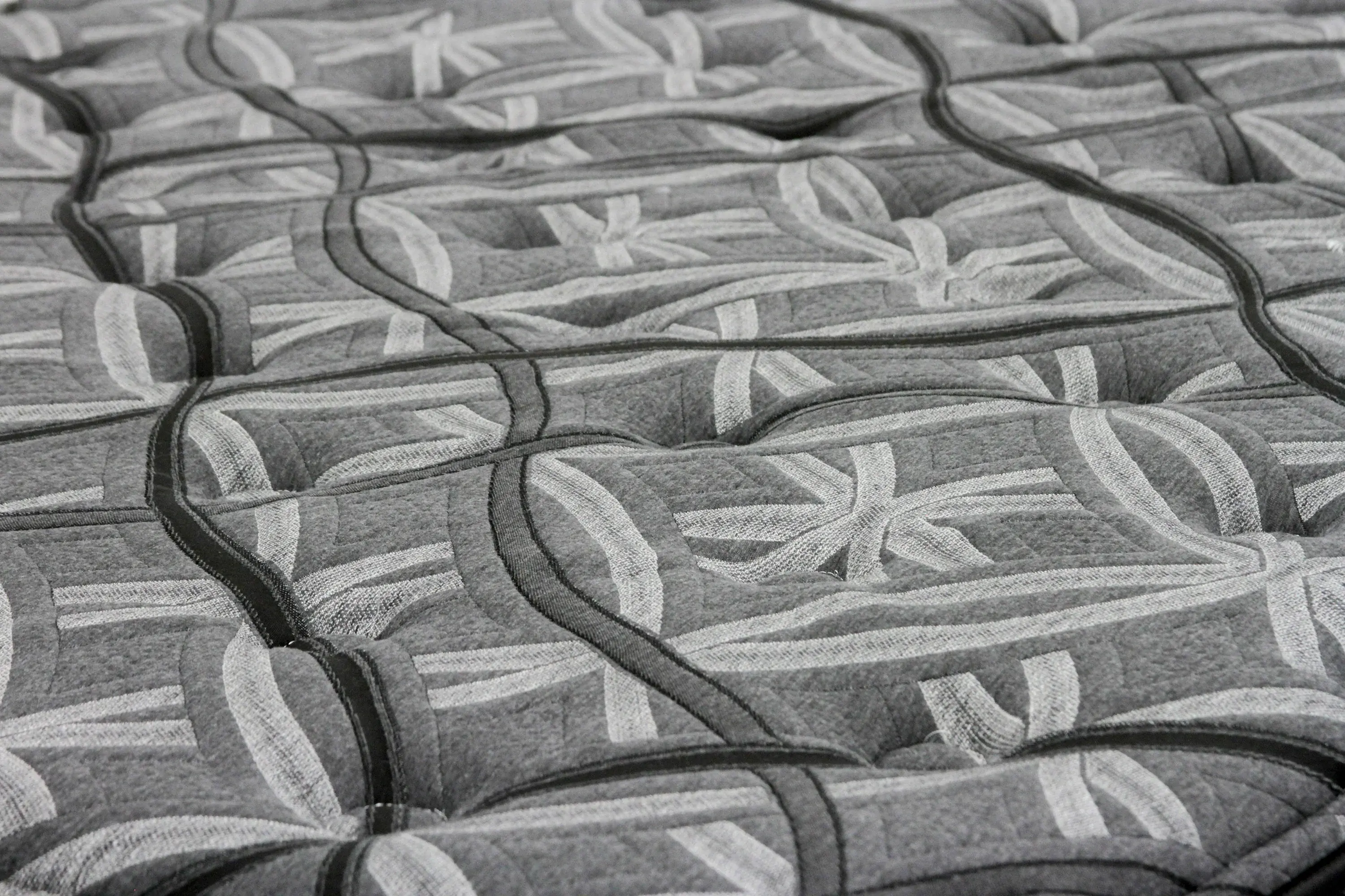 Close up image of mattress fabric